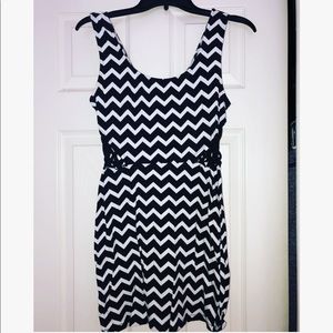 Charlotte Russe Black and White Striped Dress